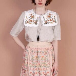 NWT Meadows buckthorn top in oatmeal